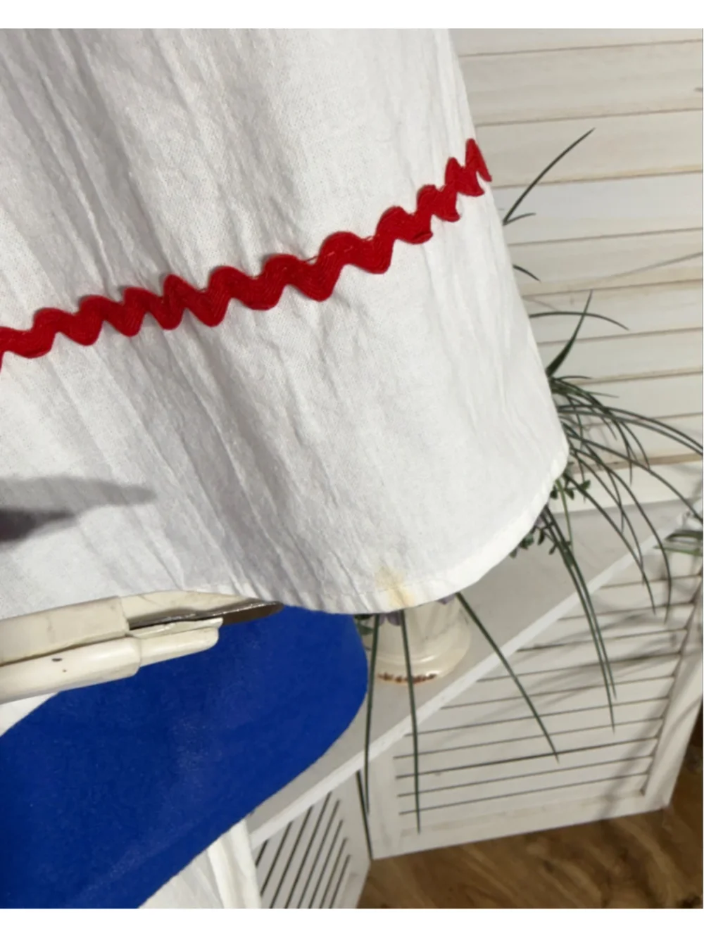 Vintage rag doll Costume Raggedy Ann Halloween cap top apron pantaloons kid sz M